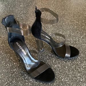 Rosy Clear Heels